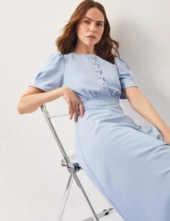 MONSOON Midi Skater Dress -Marksandspencer Sale Store midi skater dress 6