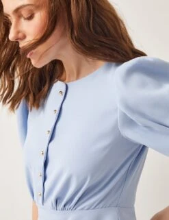 MONSOON Midi Skater Dress -Marksandspencer Sale Store midi skater dress 8