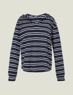 Regatta Minerve Pure Cotton Striped Hoodie -Marksandspencer Sale Store minerve pure cotton striped hoodie 9
