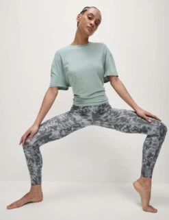 Modal Blend Lightweight Tie Back T-Shirt -Marksandspencer Sale Store modal blend crew neck relaxed t shirt