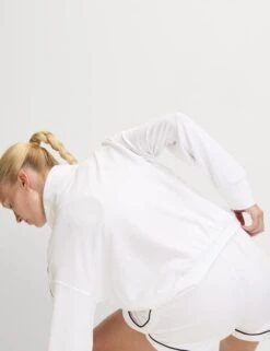 Modal Rich Funnel Neck Half Zip Top -Marksandspencer Sale Store modal rich funnel neck half zip top 13