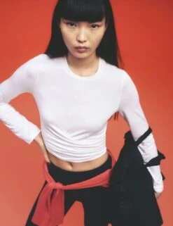 Sweaty Betty Modal Rich Round Neck Wrap Front Top -Marksandspencer Sale Store modal rich round neck wrap front top 11