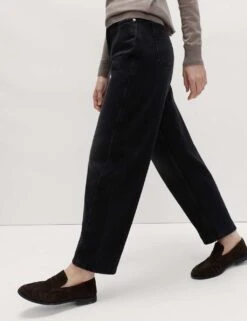 High Waisted Carrot Leg Ankle Grazer Jeans -Marksandspencer Sale Store mom high waisted carrot leg ankle grazer jeans 1