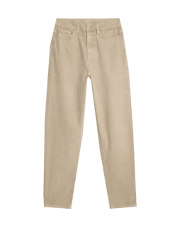 Mom High Waisted Colour Ankle Grazer Jeans -Marksandspencer Sale Store mom high waisted colour ankle grazer jeans 1