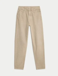 Mom High Waisted Colour Ankle Grazer Jeans -Marksandspencer Sale Store mom high waisted colour ankle grazer jeans 10