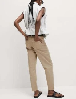 Mom High Waisted Colour Ankle Grazer Jeans -Marksandspencer Sale Store mom high waisted colour ankle grazer jeans 12