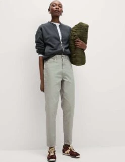 Mom High Waisted Colour Ankle Grazer Jeans -Marksandspencer Sale Store mom high waisted colour ankle grazer jeans 6