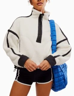 Mountain High Fleece Half Zip Jumper -Marksandspencer Sale Store mountain high fleece half zip jumper 6