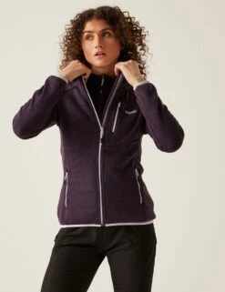 Regatta Newhill Hooded Zip Up Fleece -Marksandspencer Sale Store newhill hooded zip up fleece 9
