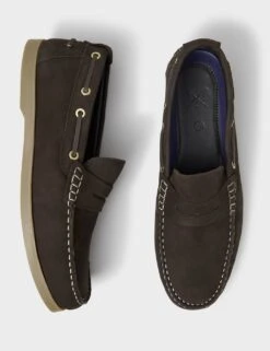 Nubuck Slip-On Deck Shoes -Marksandspencer Sale Store nubuck slip on deck shoes 7