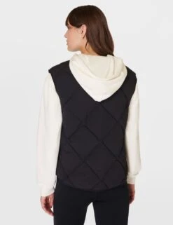 Sweaty Betty On The Move Quilted Padded Zip Up Gilet -Marksandspencer Sale Store on the move quilted padded zip up gilet 11
