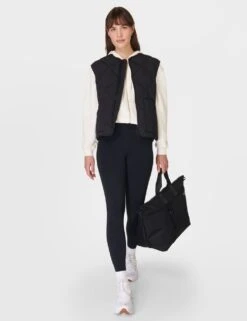 Sweaty Betty On The Move Quilted Padded Zip Up Gilet -Marksandspencer Sale Store on the move quilted padded zip up gilet 12