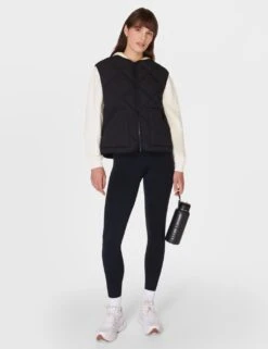 Sweaty Betty On The Move Quilted Padded Zip Up Gilet -Marksandspencer Sale Store on the move quilted padded zip up gilet 13