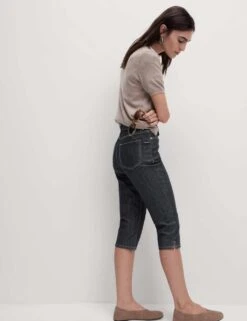 Smart Denim Capri -Marksandspencer Sale Store oriental floral tapered leg trousers 3