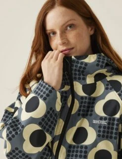 Regatta Orla Kiely Waterproof Hooded Changing Robe -Marksandspencer Sale Store orla kiely printed hooded changing robe 3