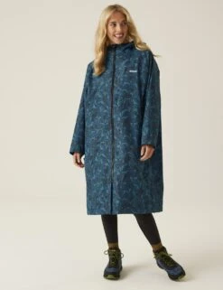Regatta Orla Kiely Waterproof Hooded Changing Robe -Marksandspencer Sale Store orla kiely printed hooded changing robe 7