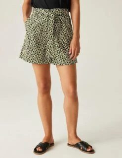 Regatta Orla Kiely Summer Pure Cotton Belted Shorts -Marksandspencer Sale Store orla kiely summer pure cotton belted shorts 19