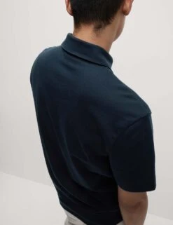 Oversized Fit Cotton Rich Textured Polo Shirt 32 Oversized Fit Cotton Rich Textured Polo Shirt -Marksandspencer Sale Store oversized fit cotton rich textured polo shirt 11