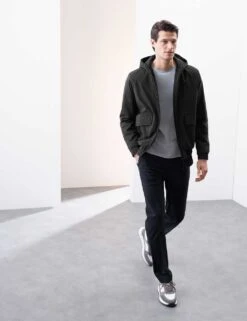 Padded Hooded Bomber Jacket -Marksandspencer Sale Store padded hooded bomber jacket 9