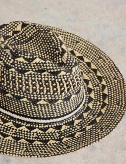 WHITE STUFF Patterned Textured Fedora Hat -Marksandspencer Sale Store patterned textured fedora hat 2