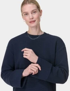 Sweaty Betty Peaceful Cotton Blend Ribbed Sweatshirt -Marksandspencer Sale Store peaceful cotton blend ribbed sweatshirt 17