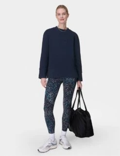 Sweaty Betty Peaceful Cotton Blend Ribbed Sweatshirt -Marksandspencer Sale Store peaceful cotton blend ribbed sweatshirt 19
