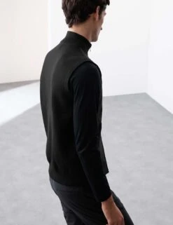 Performance Milano-Knit Funnel Neck Gilet -Marksandspencer Sale Store performance milano knit funnel neck gilet 10