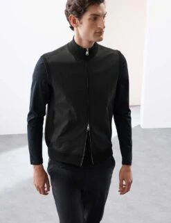 Performance Milano-Knit Funnel Neck Gilet -Marksandspencer Sale Store performance milano knit funnel neck gilet 12