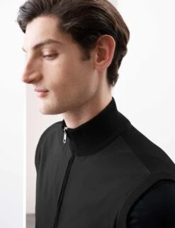 Performance Milano-Knit Funnel Neck Gilet -Marksandspencer Sale Store performance milano knit funnel neck gilet 13