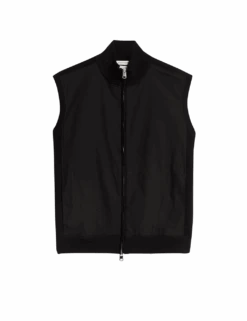 Performance Milano-Knit Funnel Neck Gilet -Marksandspencer Sale Store performance milano knit funnel neck gilet