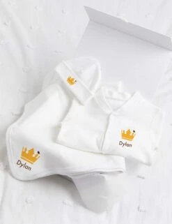 Personalised Crown Starter Set (0-1 Yrs) -Marksandspencer Sale Store personalised crown starter set 0 12 mths 1 2