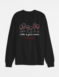 Personalised Fine Wine Sweatshirt -Marksandspencer Sale Store personalised fine wine sweatshirt 5