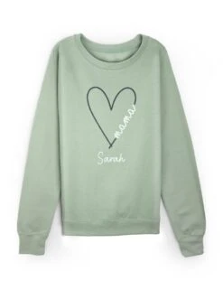 Personalised Ladies Mama Heart Sweatshirt -Marksandspencer Sale Store personalised ladies mama heart sweatshirt 5