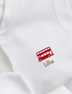 Personalised London Bus Starter Set (0-1 Yrs) -Marksandspencer Sale Store personalised london bus starter set 0 12 mths