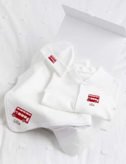 Personalised London Bus Starter Set (0-1 Yrs) -Marksandspencer Sale Store personalised london bus starter set 0 12 mths 1 2