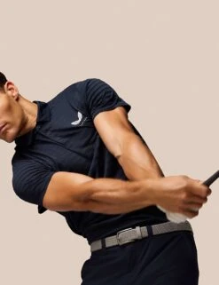 CASTORE Pinnacle Striped Textured Polo Shirt -Marksandspencer Sale Store pinnacle striped textured polo shirt 7