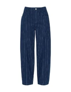 Whistles Pinstripe High Waisted Barrel Jeans 14 Whistles Pinstripe High Waisted Barrel Jeans -Marksandspencer Sale Store pinstripe high waisted barrel jeans 6