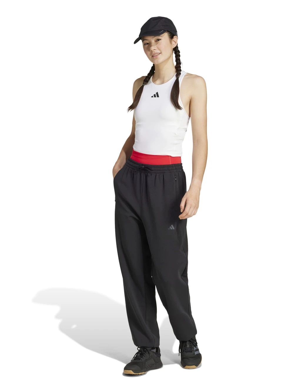 ADIDAS Power 3-Stripes Racer Back Vest Top With Bra 13 ADIDAS Power 3-Stripes Racer Back Vest Top With Bra - Image 13