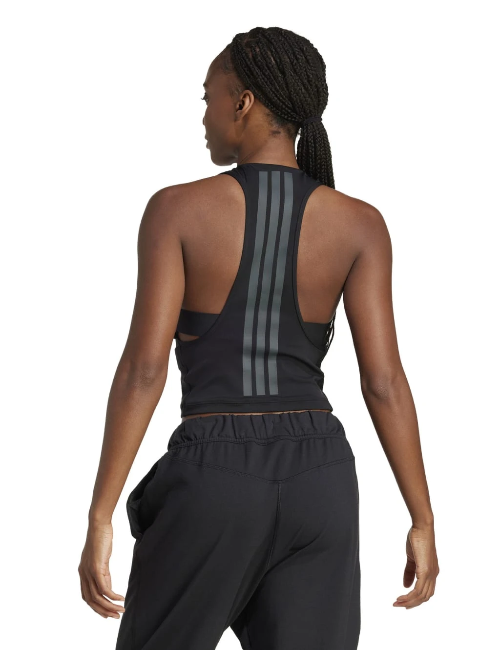 ADIDAS Power 3-Stripes Racer Back Vest Top With Bra 19 ADIDAS Power 3-Stripes Racer Back Vest Top With Bra - Image 19
