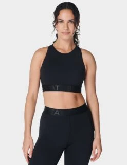 Sweaty Betty Power Logo Padded Crop Top -Marksandspencer Sale Store power logo padded crop top 7