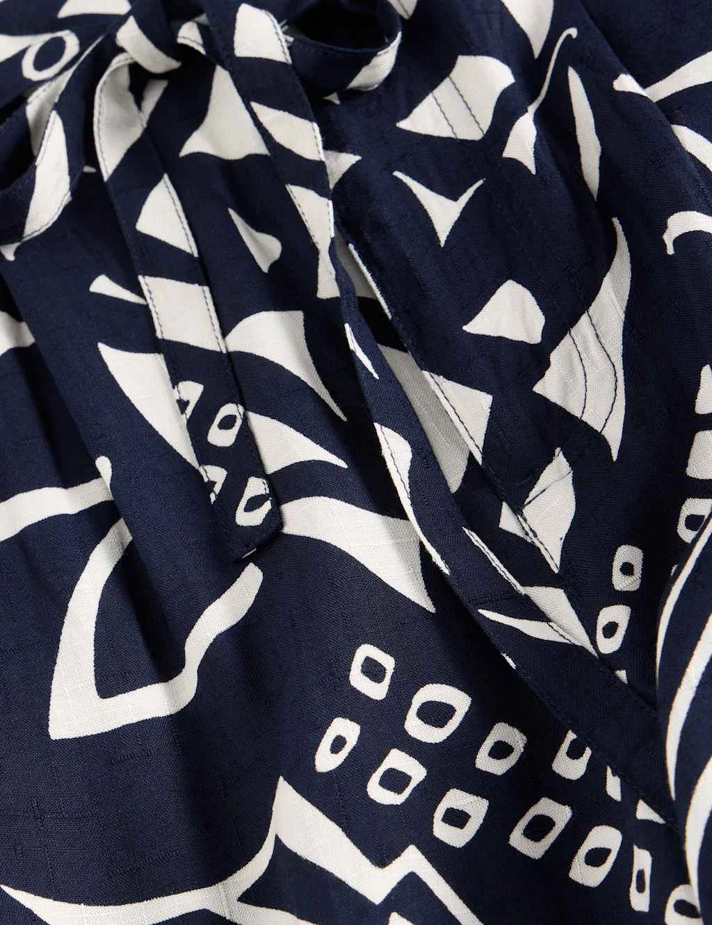 WHITE STUFF Printed Belted Wide Leg Trousers 10 WHITE STUFF Printed Belted Wide Leg Trousers - Image 10