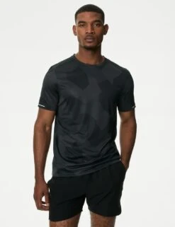 Printed Crew Neck T-Shirt -Marksandspencer Sale Store printed crew neck t shirt 9