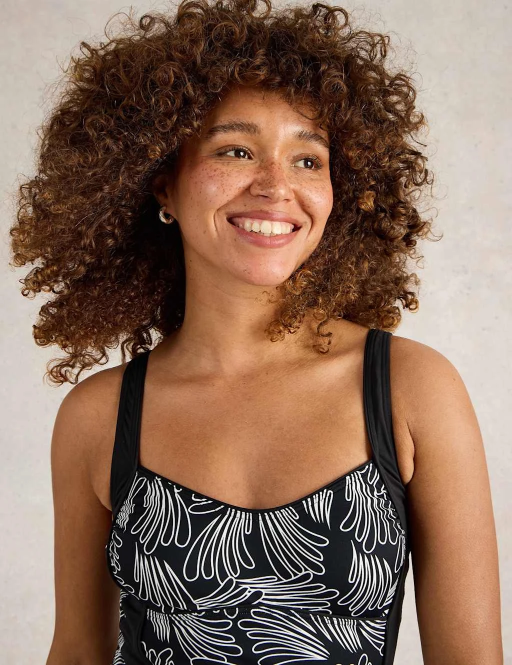 WHITE STUFF Printed Padded Sweetheart Tankini Top 6 WHITE STUFF Printed Padded Sweetheart Tankini Top - Image 6