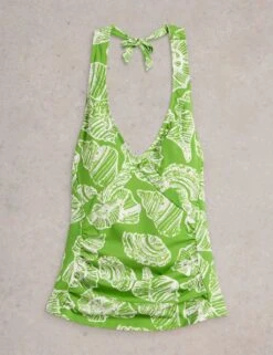 WHITE STUFF Printed Padded V-Neck Tankini Top -Marksandspencer Sale Store printed padded v neck tankini top 10