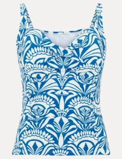 Printed Padded Tankini Top -Marksandspencer Sale Store printed padded wired tankini top 1