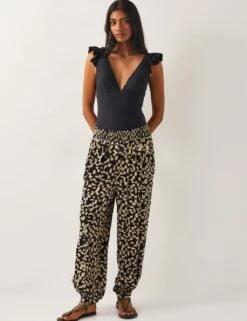 MONSOON Printed Straight Leg Trousers -Marksandspencer Sale Store printed straight leg trousers 11