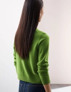 Pure Cashmere Crew Neck Relaxed Cardigan -Marksandspencer Sale Store pure cashmere crew neck relaxed cardigan 7