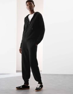 Pure Cashmere Tapered Ankle Grazer Joggers -Marksandspencer Sale Store pure cashmere tapered ankle grazer joggers 15