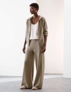 Pure Cashmere Zip Up Hoodie -Marksandspencer Sale Store pure cashmere zip up hoodie 15