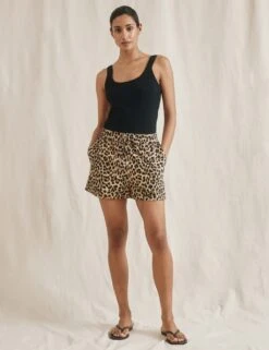 Pure Cotton Animal Print Shorts 13 Pure Cotton Animal Print Shorts -Marksandspencer Sale Store pure cotton animal print shorts 5